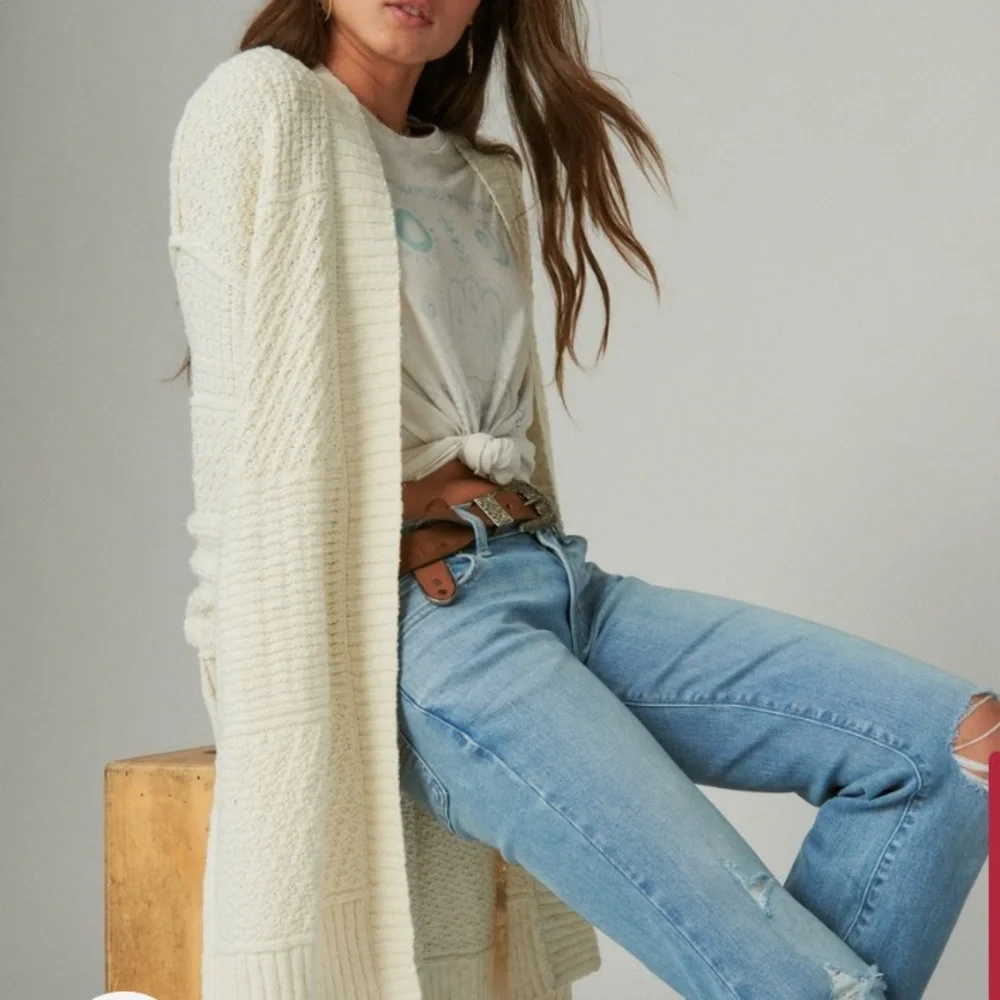 NWT‎ Lucky Brand Long Textured Cardigan